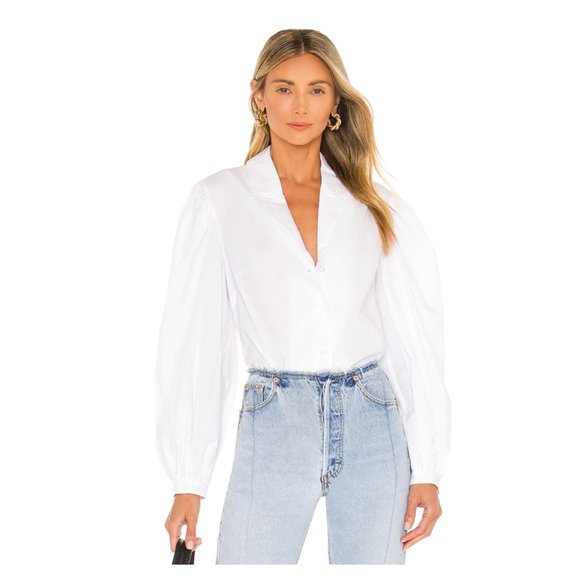 L'Academie Tops - L'Academie | NWT Ania Top in White Size S